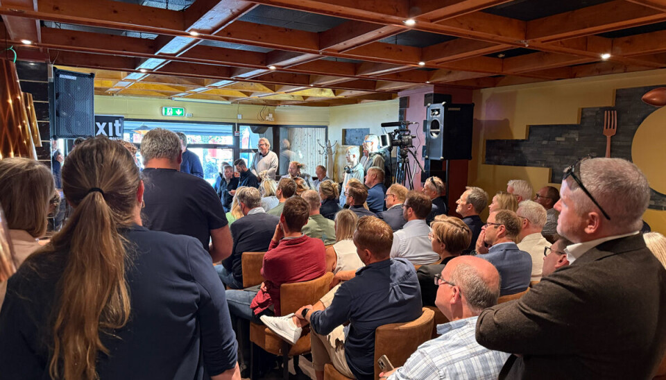FULLT HUS: Computerworld og Coxit fyller lokalet, her fra mandagens debatter.