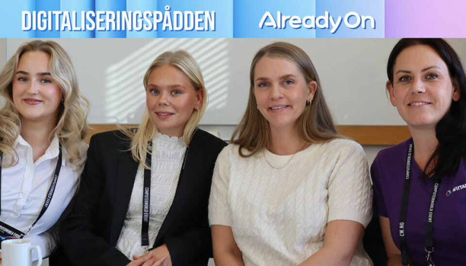 SAMARBEID: Tea Landsverk og Maria Torsvik fra Høyskolen Kristiania, Heidi Knutsen fra Protan og Hanne Hansen fra Wittario forteller om hvordan studentene utviklet en gamifisert løsning i samspill med en kunde fra næringslivet og en teknologileverandør.