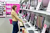 kvinne pc dataavdeling butikk elektronikk