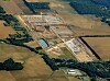 Aerial view of the Google Project BOSC Hyperscale Data Center near Lima Ohio in American Township while under construction