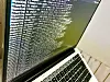 Cybersecurity Concept with Linux Terminal Commands on Laptop . Hacking server. Close up photo of laptop screen with binary code. Cyber attack. Cyber security. Safety concept