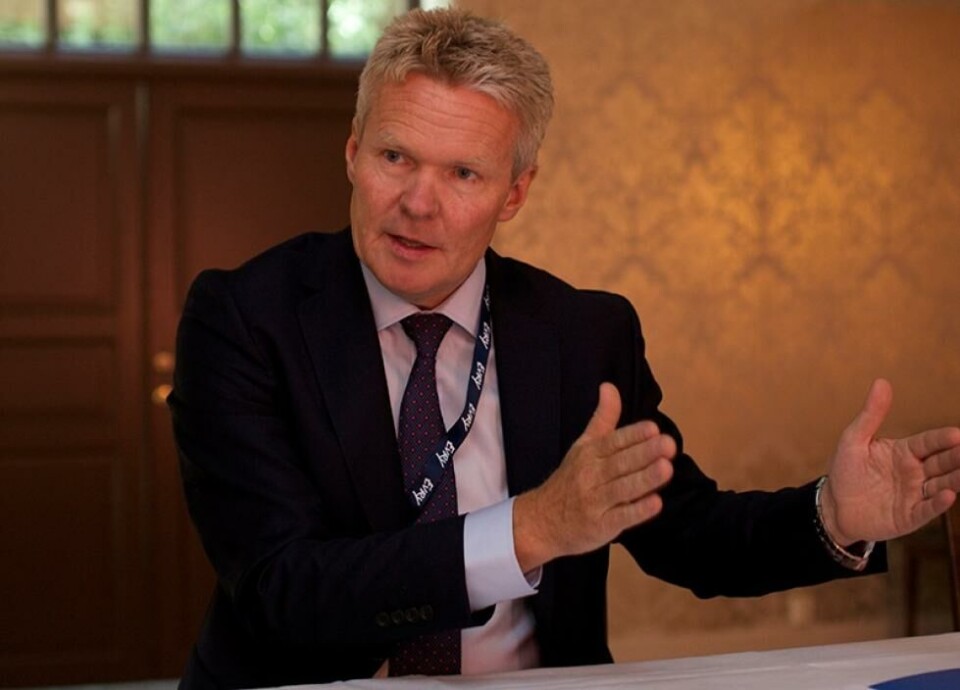 GÅR AV: Terje Mjøs slutter som kornsernsjef i Evry og blir erstattet av Björn Ivroth. (Foto: Eigil Korsager) GÅR AV: Terje Mjøs slutter som kornsernsjef i Evry og blir erstattet av Björn Ivroth. (Foto: Eigil Korsager)