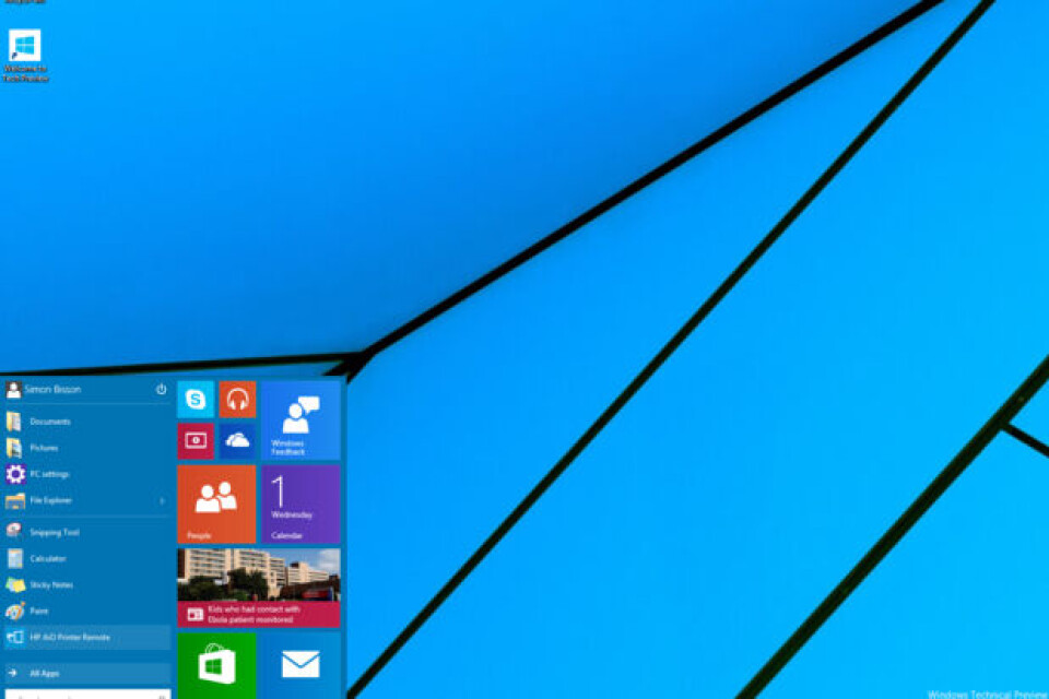 Regner med rask suksess for Windows 10