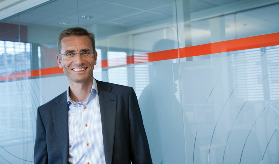 ALL GRUNN TIL Å SMILE: Gunnar Lindstøl, administrerende direktør i Buypass kan glede seg over rekordresultat for regnskapsåret 2014. (Pressefoto)