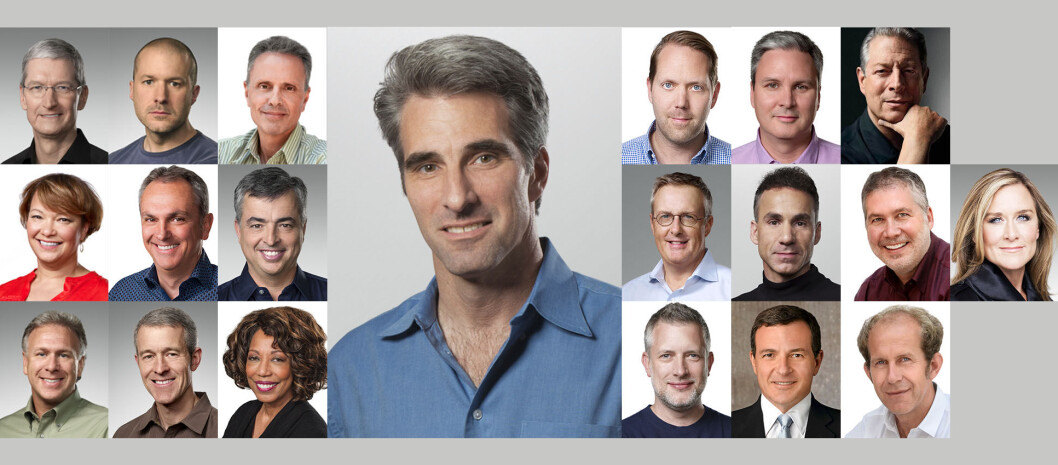 HAIR FORCE ONE: Graig Federighi er en dyktig foredragsholder med en god porsjon selvironi. (Foto: Apple) HAIR FORCE ONE: Graig Federighi er en dyktig foredragsholder med en god porsjon selvironi. (Foto: Apple)