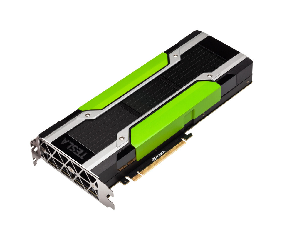 Nvidia's Tesla P100 plugs into a PCI-Express 3.0 slot. Nvidia's Tesla P100 plugs into a PCI-Express 3.0 slot.