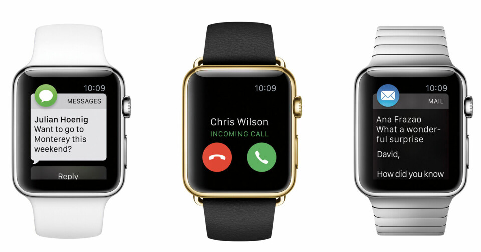 I BUTIKKEN: Apple har utviklet et nytt salgskonsept for salget av Apple Watch-klokkene. (Foto: Apple)