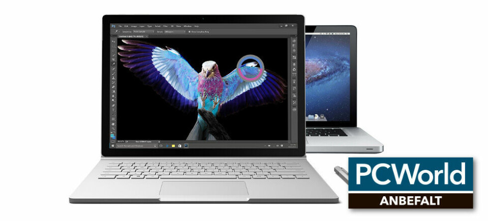 HYBRID: Surface Book er en sann hybrid, men oppfører seg mer som en solid bærbar. Designet og brukeropplevelsen utfordrer konkurrentene. Foto: Microsoft