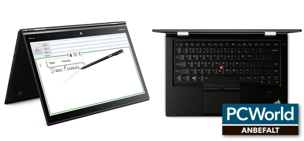 ANBEFALT: Noe høy pris, men også tilsvarende på prestasjon. Lenovo X1 Yoga er en god arbeidskollega på kontoret. Foto: Lenovo ANBEFALT: Noe høy pris, men også tilsvarende på prestasjon. Lenovo X1 Yoga er en god arbeidskollega på kontoret. Foto: Lenovo