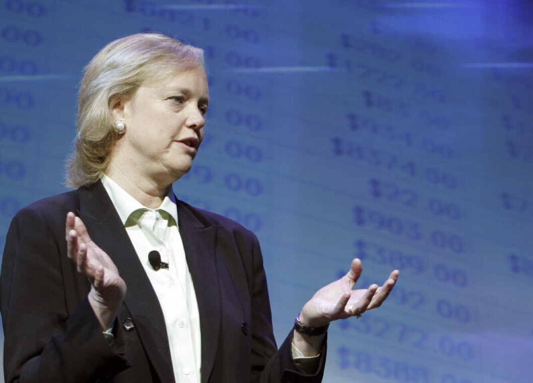 SELGER UNNA: Meg Whitman, styreleder i HP og sjef i HPE, selger unna programvarevirksomhet. Foto: HP SELGER UNNA: Meg Whitman, styreleder i HP og sjef i HPE, selger unna programvarevirksomhet. Foto: HP
