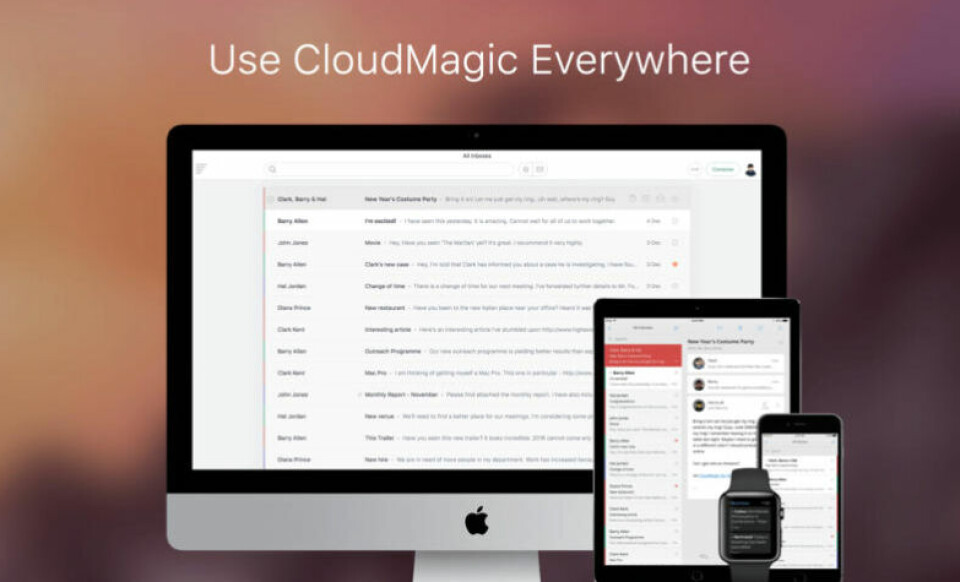 DEBUTERER: Cloudmagic Mail har eksistert på flere plattformer og er nå kommet til Mac.