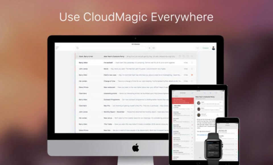 DEBUTERER: Cloudmagic Mail har eksistert på flere plattformer og er nå kommet til Mac. DEBUTERER: Cloudmagic Mail har eksistert på flere plattformer og er nå kommet til Mac.