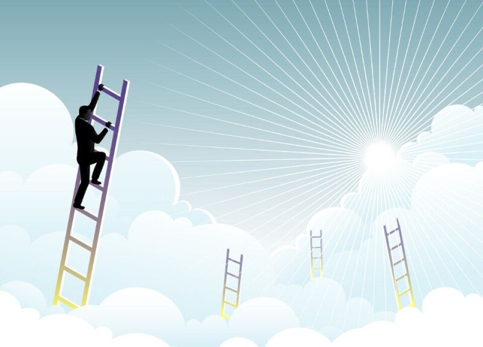 HØYT HENGER DE: De fleste selskapene har ikke modne skystrategier, ifølge Cisco. ILLUSTRASJON: iStock HØYT HENGER DE: De fleste selskapene har ikke modne skystrategier, ifølge Cisco. ILLUSTRASJON: iStock