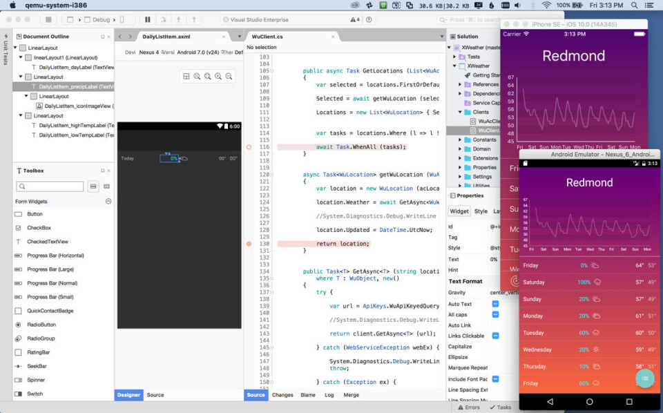 IDE: Microsofts utviklermiljø Visual Studio for Mac (Foto: Microsoft)