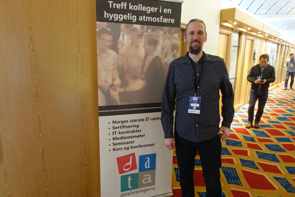 NYVINNINGER: Johannes Brodwall i Dataforeningen sier seg godt fornøyd med foreningens endinger i format og innhold på sin konferanse Software 2016. NYVINNINGER: Johannes Brodwall i Dataforeningen sier seg godt fornøyd med foreningens endinger i format og innhold på sin konferanse Software 2016.