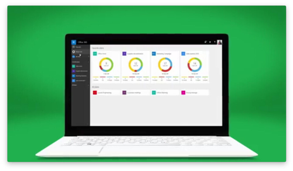 OFFICE365: Ny modul i web-grensesnittet med Microsoft Planner (Foto: Microsoft) OFFICE365: Ny modul i web-grensesnittet med Microsoft Planner (Foto: Microsoft)
