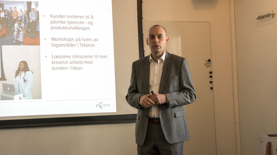 ØKER FARTEN: Bjørn Ivar Moen, lederen for Telenors mobilavdeling, lover 4G-utbygging i ekspressfart. (Foto: Toralv Østvang)