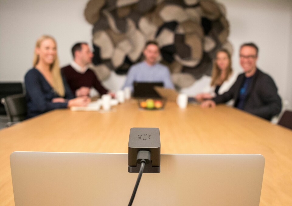VIA LETENG: Huddly Go er et 4K Ultra-HD 120 graders vidvinkelkamera beregnet for videokonferanser som nå blir tilgjengelig via AV- og IT-distributør Leteng: (Foto: Huddly)