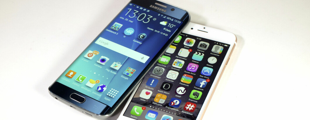 SAMSUNG PÅ TOPP: Ingen slår Android i smarttelefonmarkedet, og Samsung er kongen. Foto: PC World Norge