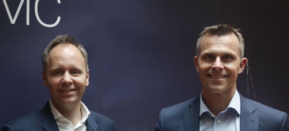 I MEDVIND: Geir Kurdøl og Christian Lorck mottar positive signaler fra markedet etter sammenslåingen. (Foto: Atle Skretting) I MEDVIND: Geir Kurdøl og Christian Lorck mottar positive signaler fra markedet etter sammenslåingen. (Foto: Atle Skretting)