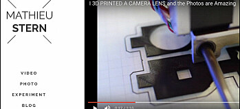3D-printere kan også lage objektiver