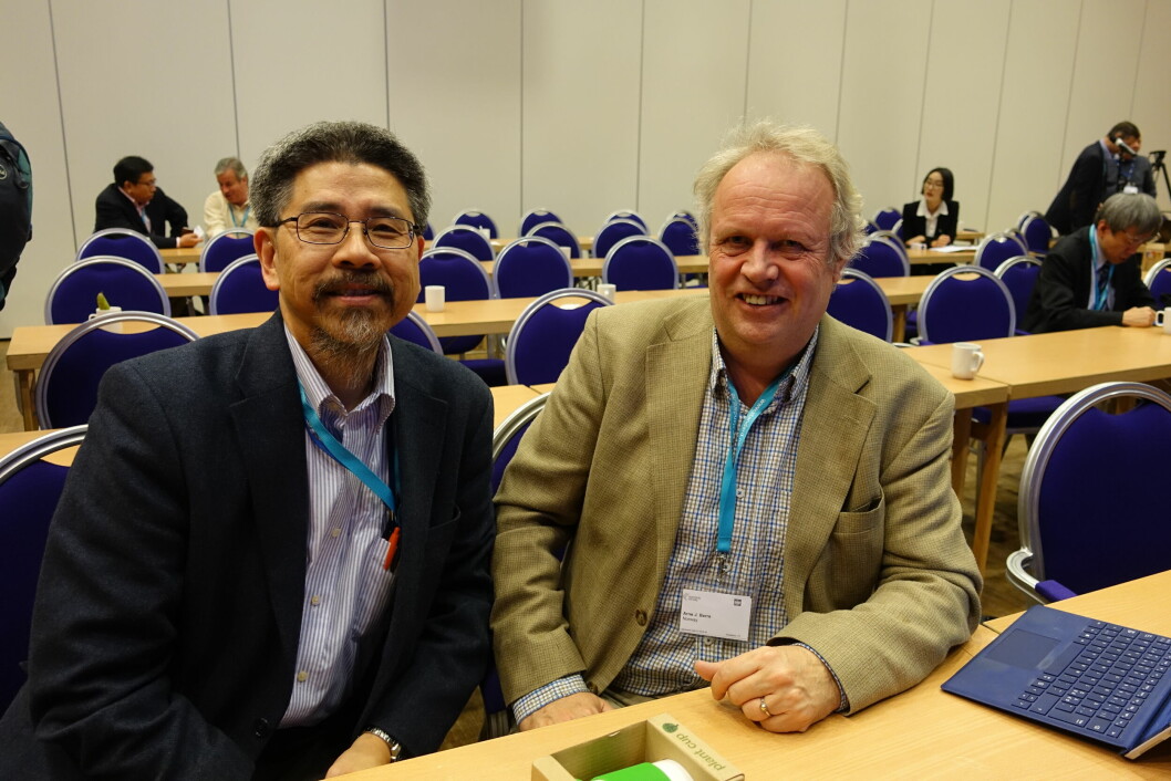 KOMPATIBLE: Wo Chang, fra amerikanske NIST og ISO/IEC, og Arne-Jørgen Berre, fra norske Sintef og europeiske BDVA, jobber sammen for standarder for big data. Foto: Stig Øyvann