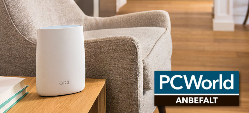 I STUA: Netgear Orbi er ikke bare god på dekning, den tar seg godt ut også. FOTO: Netgear I STUA: Netgear Orbi er ikke bare god på dekning, den tar seg godt ut også. FOTO: Netgear