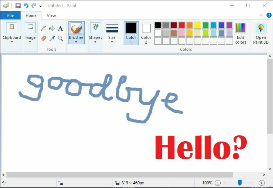 ELSKET: Gode, gamle MS Paint er så populær blant Windows-brukere at Microsoft nå har "fredet" det.