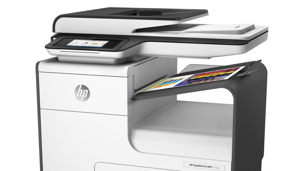 FRA BLEKK TIL LASER: HP har begynt å ta i bruk sin Pagewide-teknologi på sine nyeste laserskrivere. Teknologien ble opprinnelig tatt i bruk i blekkskrivere som denne. Skrivehodet på disse blekkskriverne er like bredt som papiret, noe som gir færre bevegelige deler, raskere utskrift og redusert servicebehov. (Foto: HP/IDGs nyhetstjeneste) FRA BLEKK TIL LASER: HP har begynt å ta i bruk sin Pagewide-teknologi på sine nyeste laserskrivere. Teknologien ble opprinnelig tatt i bruk i blekkskrivere som denne. Skrivehodet på disse blekkskriverne er like bredt som papiret, noe som gir færre bevegelige deler, raskere utskrift og redusert servicebehov. (Foto: HP/IDGs nyhetstjeneste)