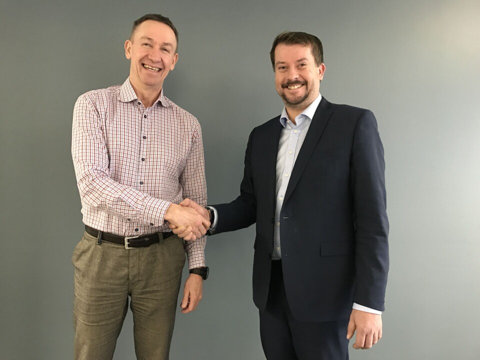 NORDISKE AMBISJONER: Hans Torin og Fred Habberstad ser flere potensielle synergigevinster i den forestående integreringen. (Foto: Combitech) NORDISKE AMBISJONER: Hans Torin og Fred Habberstad ser flere potensielle synergigevinster i den forestående integreringen. (Foto: Combitech)