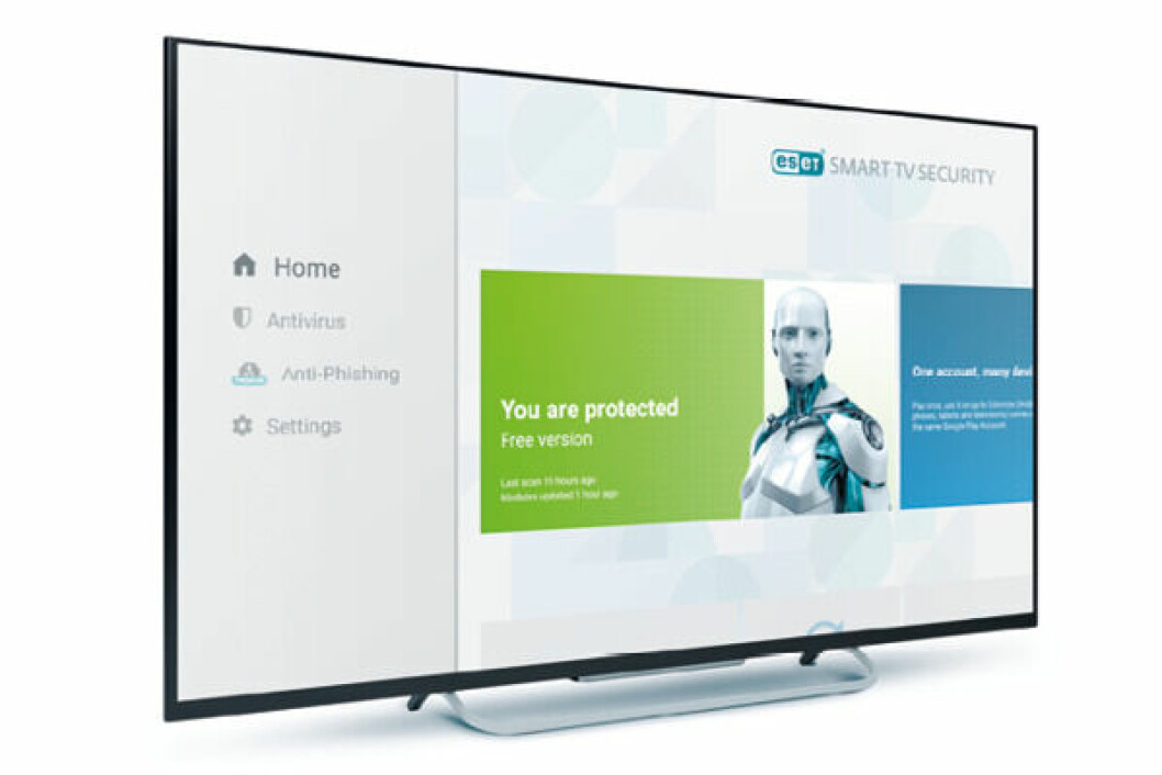 TV-TRUSSEL: Eset Smart TV Security beskytter smarte TV-er mot skadelig programvare. (Ill.: Eset)