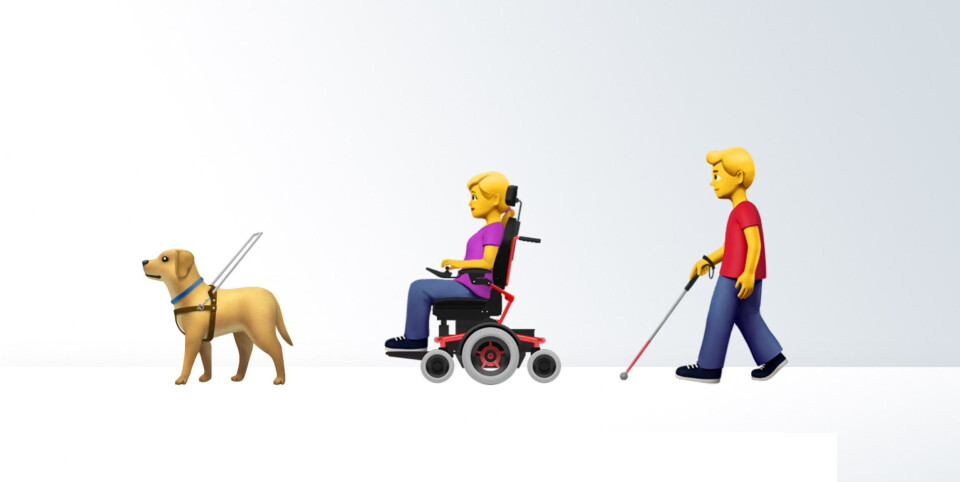 TILGJENGELIGHET: Noen av de foreslåtte emojis for tilgjengelighet. (Ill.: Apple/Emojipedia composite) TILGJENGELIGHET: Noen av de foreslåtte emojis for tilgjengelighet. (Ill.: Apple/Emojipedia composite)