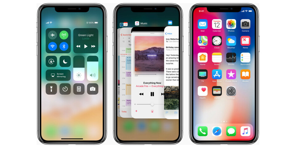 IPHONE X: Mer sveiping enn trykking (Foto: Apple)