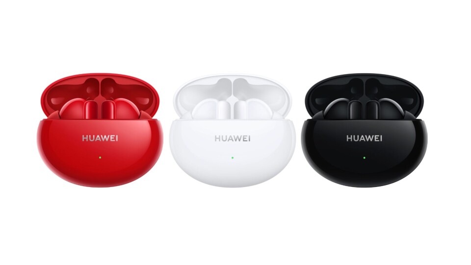 FARGER: Freebuds 4i fås i flere farger. (Foto: Huawei) FARGER: Freebuds 4i fås i flere farger. (Foto: Huawei)