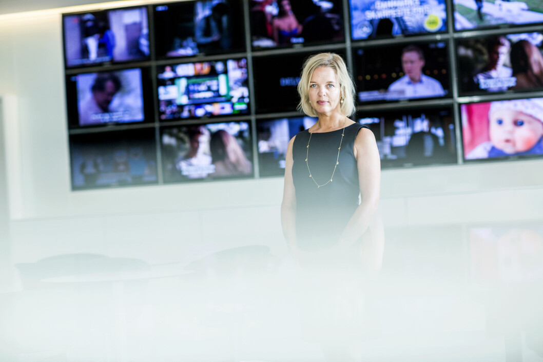 PROTEST: Pernille Erenbjerg går ved nyttår av som konsernsjef i TDC i protest mot planlagt oppdeling av selskapet.(Foto: Uffe Weng) PROTEST: Pernille Erenbjerg går ved nyttår av som konsernsjef i TDC i protest mot planlagt oppdeling av selskapet.(Foto: Uffe Weng)
