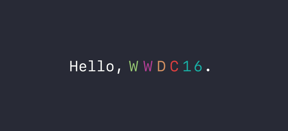 WWDC 2016: Hei på deg også. (Foto: Apple).