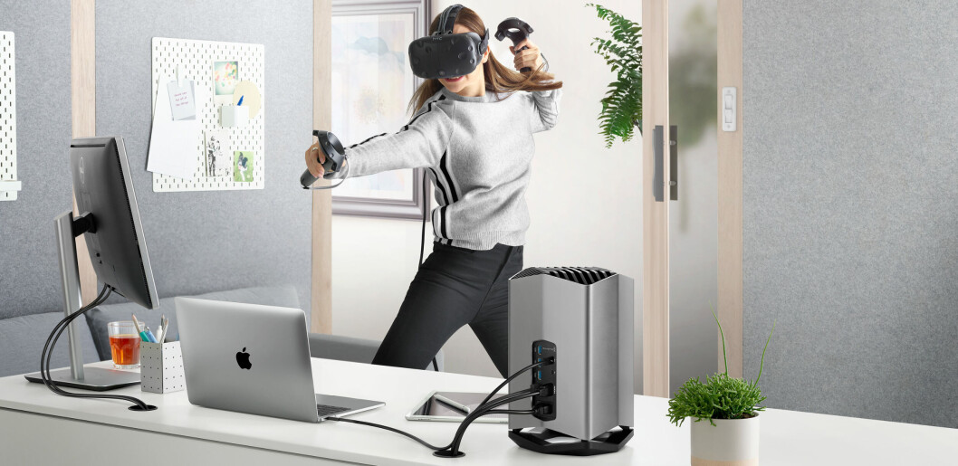 eGPU: Større enn datamaskinen. (Foto: Blackmagic) eGPU: Større enn datamaskinen. (Foto: Blackmagic)