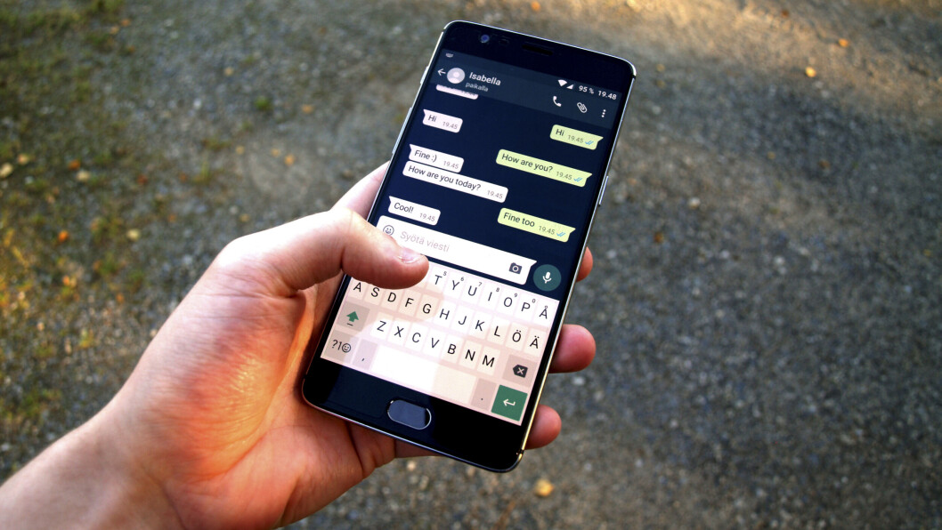 KRYPTERT: Whatsapp er tilgjengelig på alle plattformer og har kryptering som fremste slagord. (Foto: Santeri Vilnamäki/Wikimedia Commons) KRYPTERT: Whatsapp er tilgjengelig på alle plattformer og har kryptering som fremste slagord. (Foto: Santeri Vilnamäki/Wikimedia Commons)