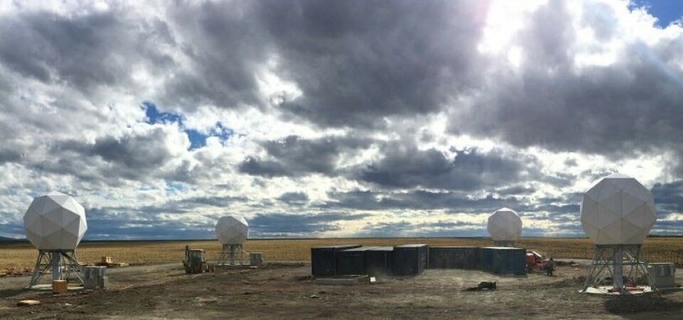 JORDSTASJON: Iridiums nye jordstasjon ligger i Punta Arenas i Chile.