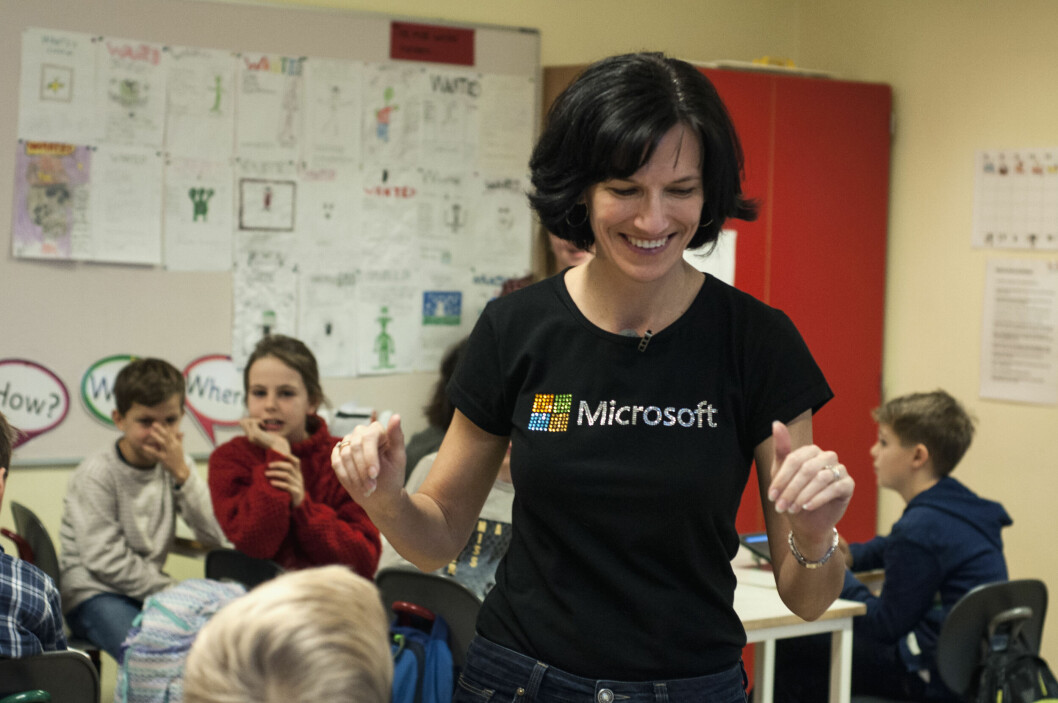 KUNNSKAPSNIVÅ: Kimberley Lein-Mathisen, norgessjef i Microsoft, mener at alle må heve kunnskapsnivået om kunstig intelligens om vi skal klare å løfte Norge ved hjelp av disse teknologiene. (Foto: CC/Liv Tone Otterholt)