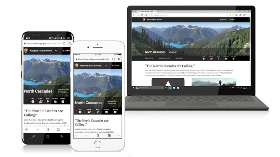 IOS: Microsoft Edge på kanten av iOS (Foto: Microsoft) IOS: Microsoft Edge på kanten av iOS (Foto: Microsoft)