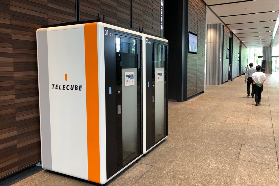 KONTOR: Med Telecube skal folk på farten kunne leie seg et kontor på timesbasis.