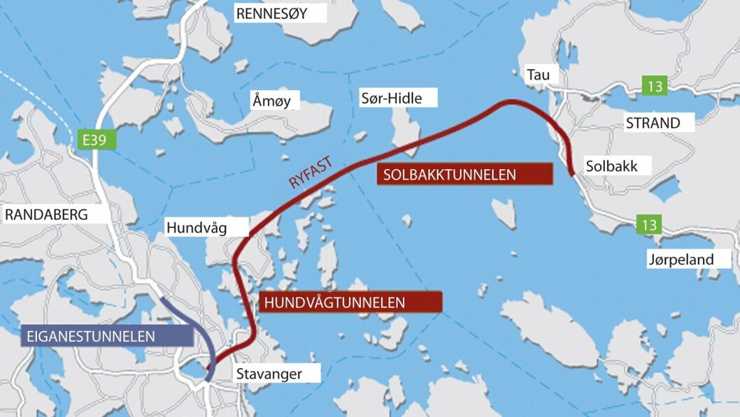 RYFAST: Til sammen er det gått med over 150 kilometer datakabler i tunnelprosjektet.
Bilde: Statens Vegvesen RYFAST: Til sammen er det gått med over 150 kilometer datakabler i tunnelprosjektet.
Bilde: Statens Vegvesen