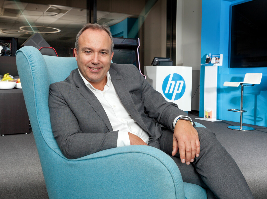 I FØRERSETET: Administrerende direktør i HP Norge, Verner Hølleland sier 3D-printing gir nye, grønne muligheter. (FOTO: HP)