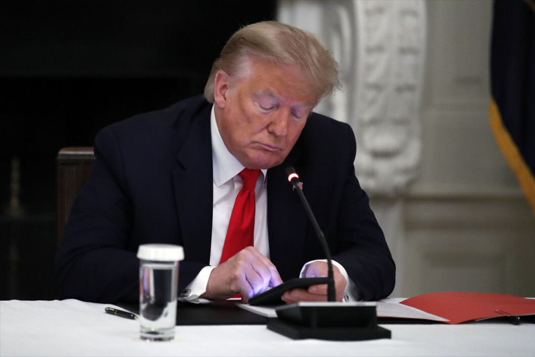 UTESTENGT: Etter fire måneders utestengelse kom Facebooks kontrollorgan onsdag med sin beslutning om Donald Trump. (Arkivfoto: Alex Brandon / AP /NTB) UTESTENGT: Etter fire måneders utestengelse kom Facebooks kontrollorgan onsdag med sin beslutning om Donald Trump. (Arkivfoto: Alex Brandon / AP /NTB)