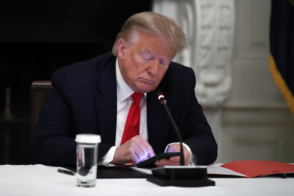 UTESTENGT: Etter fire måneders utestengelse kom Facebooks kontrollorgan onsdag med sin beslutning om Donald Trump. (Arkivfoto: Alex Brandon / AP /NTB)