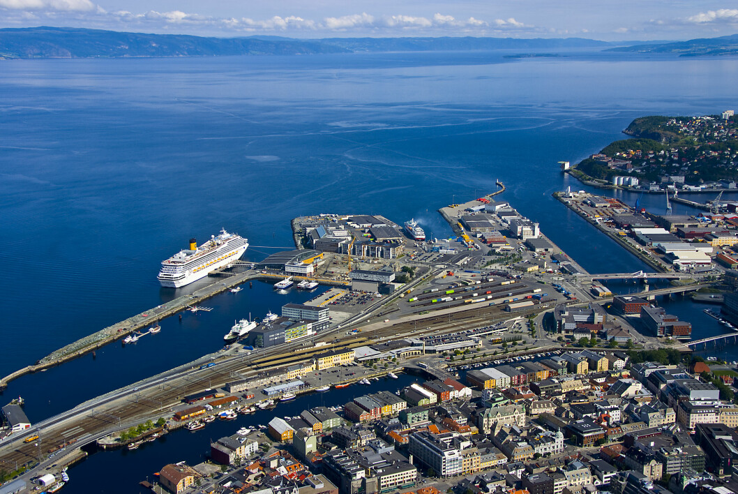 TESTLAB: Trondheim havn blir en av tre testlaber for utprøving av autonome og automatiske løsninger for godstransport til sjøs i EU-prosjektet Aegis. (Foto: Sintef Ocean)