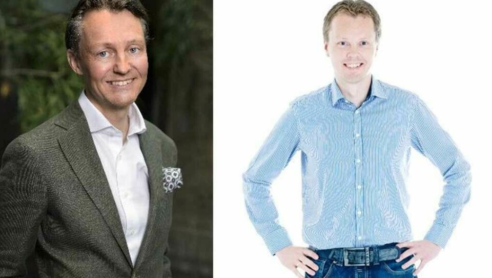 NORDISK LOKAL: Nordlos Fredrik Almén og den nye kollegaen Tore Solberg.