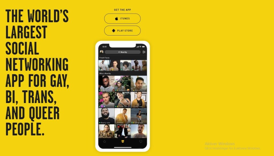 MÅ BETALE: Datatilsynet varslet i 2021 et gebyr på 100 millioner kroner til datingappen Grindr for utlevering av brukernes personopplysninger uten samtykke. Nå er klagesaken ferdig behandlet og boten opprettholdes. (Skjermdump: Grindr) MÅ BETALE: Datatilsynet varslet i 2021 et gebyr på 100 millioner kroner til datingappen Grindr for utlevering av brukernes personopplysninger uten samtykke. Nå er klagesaken ferdig behandlet og boten opprettholdes. (Skjermdump: Grindr)