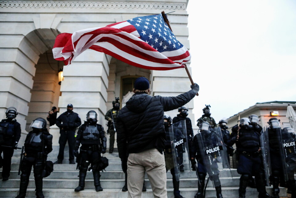 PLATTFORM: Sosiale medier må ta sin del av skylden i det som skjedde på Capitol Hill. Foto: Reuters